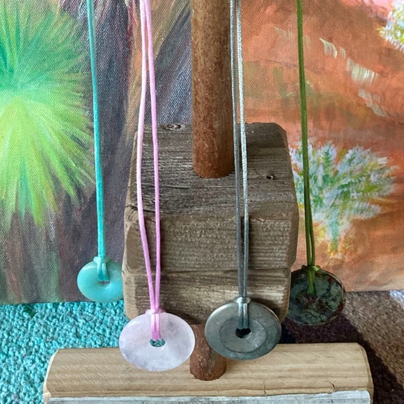 Amazonite Donut necklace - Picture 4 of 7